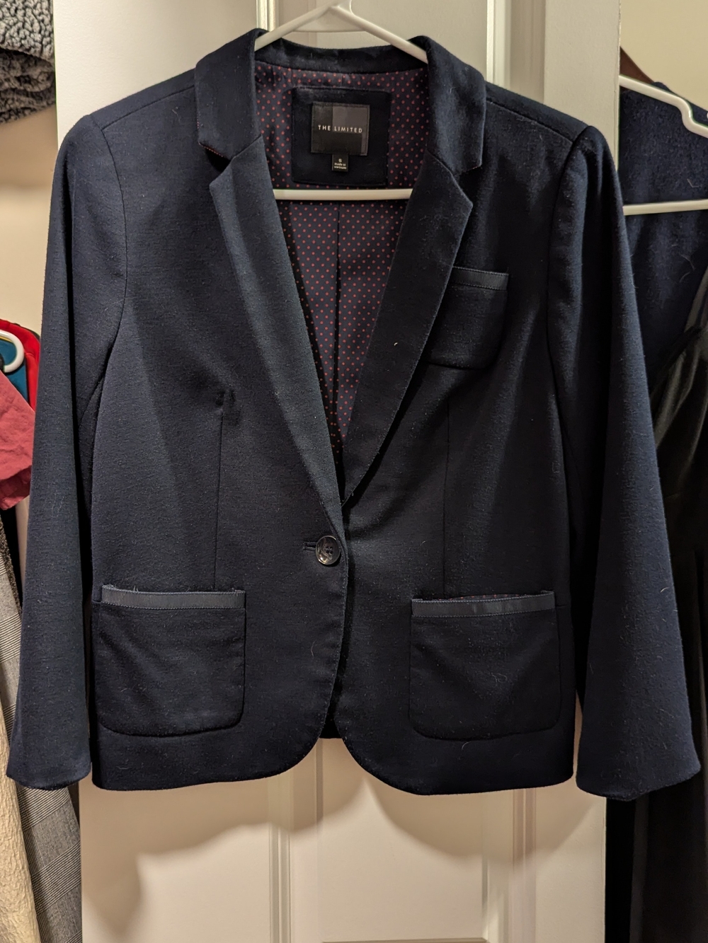 The Limited Women's Navy Single-Button Blazer